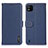 Leather Case Stands Flip Cover Holder B01H for Wiko Y62 Blue