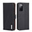 Leather Case Stands Flip Cover Holder B01H for Xiaomi Mi 11X 5G Black