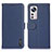 Leather Case Stands Flip Cover Holder B01H for Xiaomi Mi 12 5G Blue