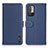 Leather Case Stands Flip Cover Holder B01H for Xiaomi POCO M3 Pro 5G Blue