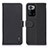 Leather Case Stands Flip Cover Holder B01H for Xiaomi Poco X3 GT 5G Black