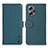 Leather Case Stands Flip Cover Holder B01H for Xiaomi Poco X4 GT 5G Green