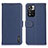 Leather Case Stands Flip Cover Holder B01H for Xiaomi Poco X4 NFC Blue