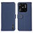 Leather Case Stands Flip Cover Holder B01H for Xiaomi Redmi 10C 4G Blue