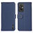 Leather Case Stands Flip Cover Holder B01H for Xiaomi Redmi 11 Prime 4G Blue