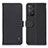 Leather Case Stands Flip Cover Holder B01H for Xiaomi Redmi Note 11 Pro 5G Black