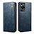 Leather Case Stands Flip Cover Holder B01S for Huawei P60 Pro Blue