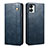 Leather Case Stands Flip Cover Holder B01S for OnePlus Nord 2T 5G Blue