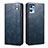 Leather Case Stands Flip Cover Holder B01S for Oppo Find X5 Lite 5G Blue