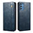 Leather Case Stands Flip Cover Holder B01S for Samsung Galaxy A04s Blue