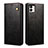 Leather Case Stands Flip Cover Holder B01S for Samsung Galaxy F04 Black