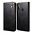 Leather Case Stands Flip Cover Holder B01S for Samsung Galaxy M11 Black