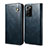 Leather Case Stands Flip Cover Holder B01S for Samsung Galaxy S20 Plus Blue