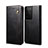 Leather Case Stands Flip Cover Holder B01S for Samsung Galaxy S21 Ultra 5G Black