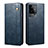 Leather Case Stands Flip Cover Holder B01S for Vivo iQOO 11 5G Blue