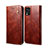 Leather Case Stands Flip Cover Holder B01S for Vivo V20 Brown