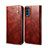 Leather Case Stands Flip Cover Holder B01S for Vivo Y12G Brown