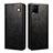 Leather Case Stands Flip Cover Holder B01S for Vivo Y21a Black