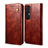 Leather Case Stands Flip Cover Holder B01S for Xiaomi Mi 10S 5G Brown