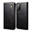 Leather Case Stands Flip Cover Holder B01S for Xiaomi Mi 10T 5G Black