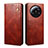 Leather Case Stands Flip Cover Holder B01S for Xiaomi Mi 13 Ultra 5G Brown