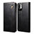 Leather Case Stands Flip Cover Holder B01S for Xiaomi POCO M3 Pro 5G Black