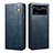 Leather Case Stands Flip Cover Holder B01S for Xiaomi Poco X4 Pro 5G Blue