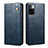 Leather Case Stands Flip Cover Holder B01S for Xiaomi Redmi Note 10 Pro 5G Blue