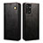 Leather Case Stands Flip Cover Holder B01S for Xiaomi Redmi Note 11 4G (2022) Black