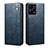 Leather Case Stands Flip Cover Holder B01S for Xiaomi Redmi Note 12 Pro+ Plus 5G Blue