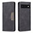 Leather Case Stands Flip Cover Holder B02F for Google Pixel 6 5G