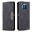 Leather Case Stands Flip Cover Holder B02F for Huawei Honor 50 Lite