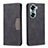 Leather Case Stands Flip Cover Holder B02F for Huawei Honor 60 Pro 5G