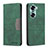 Leather Case Stands Flip Cover Holder B02F for Huawei Honor 60 Pro 5G Green