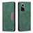 Leather Case Stands Flip Cover Holder B02F for Huawei Nova 9 Green