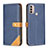 Leather Case Stands Flip Cover Holder B02F for Motorola Moto E20