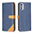 Leather Case Stands Flip Cover Holder B02F for Motorola Moto E32