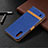 Leather Case Stands Flip Cover Holder B02F for Samsung Galaxy A01 SM-A015