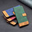 Leather Case Stands Flip Cover Holder B02F for Samsung Galaxy A03