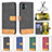 Leather Case Stands Flip Cover Holder B02F for Samsung Galaxy A04 4G