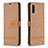 Leather Case Stands Flip Cover Holder B02F for Samsung Galaxy M02
