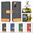 Leather Case Stands Flip Cover Holder B02F for Samsung Galaxy S20 FE 4G