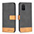 Leather Case Stands Flip Cover Holder B02F for Samsung Galaxy S20 Plus 5G Black