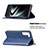 Leather Case Stands Flip Cover Holder B02F for Samsung Galaxy S21 5G