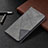 Leather Case Stands Flip Cover Holder B02F for Samsung Galaxy S21 Plus 5G Gray