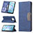 Leather Case Stands Flip Cover Holder B02F for Xiaomi Mi 10i 5G