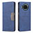 Leather Case Stands Flip Cover Holder B02F for Xiaomi Mi 10i 5G Blue