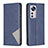 Leather Case Stands Flip Cover Holder B02F for Xiaomi Mi 12 5G Blue