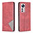 Leather Case Stands Flip Cover Holder B02F for Xiaomi Mi 12 5G Red