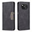 Leather Case Stands Flip Cover Holder B02F for Xiaomi Poco X3 NFC